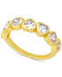 CHARTER CLUB Gold-Tone Heart-Shape Crystal Stack Ring Size 5