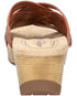 Easy Street Women's Rosanna Slip-On Slip Resistant Wedge Sandals Cognac 10W