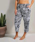 Ellen Tracy Black/White Soft Rayon Capri Pajama Sleep Pants Size 1XL