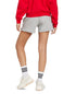 adidas Women's Essentials Small Logo Fleece Shorts Medium Grey L