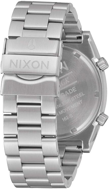Nixon BRIGADE BLACK 40mm Watch A117-2474 Black SS Bracelet