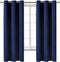 Room Essentials Darkening Curtain Panel 42 W x 84 L Navy Blue - Blocks 98% Light