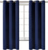 Room Essentials Darkening Curtain Panel 42 W x 84 L Navy Blue - Blocks 98% Light