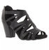 Easy Street Amaze Sandals Black Solid Zip Strappy Open Toe 7.5M