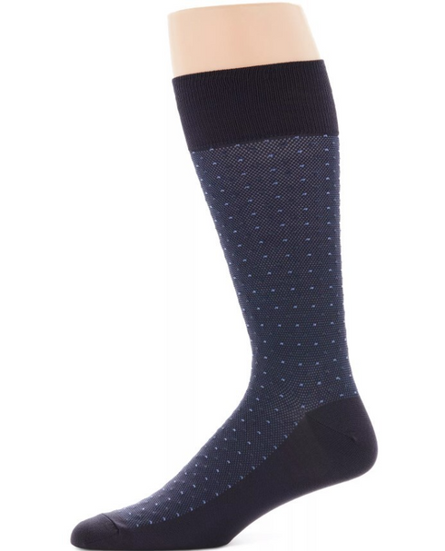 Perry Ellis Men's Socks Pin Dot Men's Socks Black