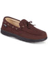 Isotoner Men's Water Repellent Microsuede Carter Boater Moccasin Dark Choco 8-9