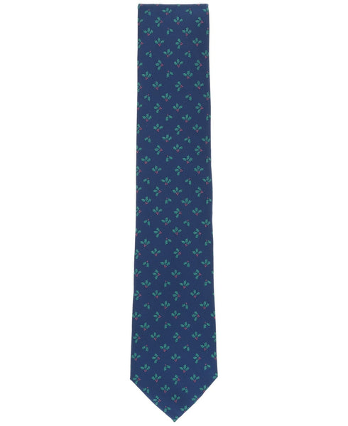 Club Room Men's Wreath Graphic Tie Navy