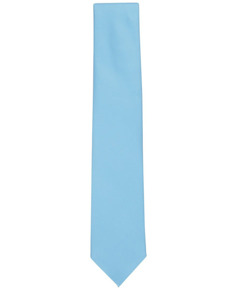 Club Room Men Regular Fit Tie Necktie One Size Blue Solid Beech