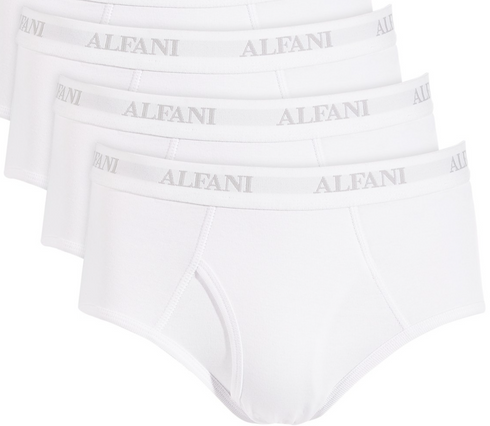 Alfani Men’s 3-Pack Briefs 100% Cotton Tagless XL Bright White