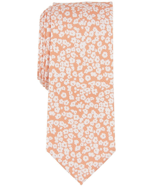 Bar Iii Men Regular Fit Tie Necktie One Size Orange Brennan Floral