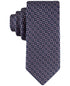 Tommy Hilfiger Men's Classic Daisy Medallion Neat Tie Navy Pink