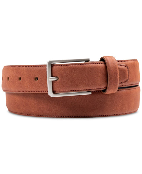 Alfani Men's Faux Suede Belt Rust Harness Buckle XL 42-44