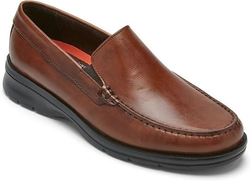 Rockport Men's Palmer Venetian Loafer Shoes Cognac Antique 9.5 M