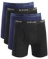 Alfani Men's 4-Pk. Moisture-Wicking Cotton Boxer Briefs Navy Black Combo