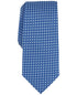 Alfani Mens Regular Fit Tie Necktie One Size Blue Hazel Square Print