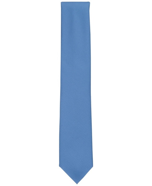 Alfani Mens Windhill Tie Necktie One Size Denim Blue Solid