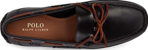 Ralph Lauren Men's Roberts Leather Driver Black Size 12