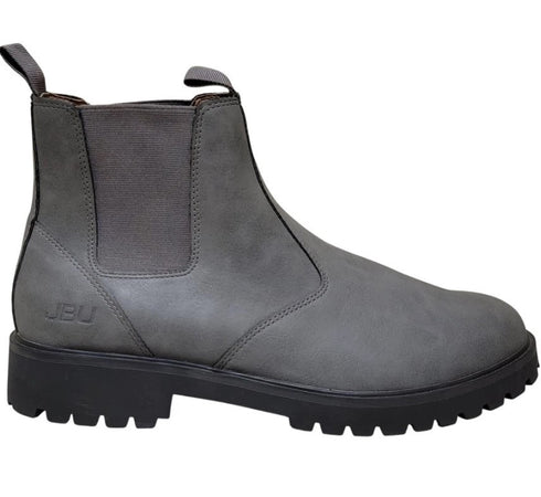 JBU Kai Water Resistant Chelsea Boot Gray Leather Pull-On Size 10M