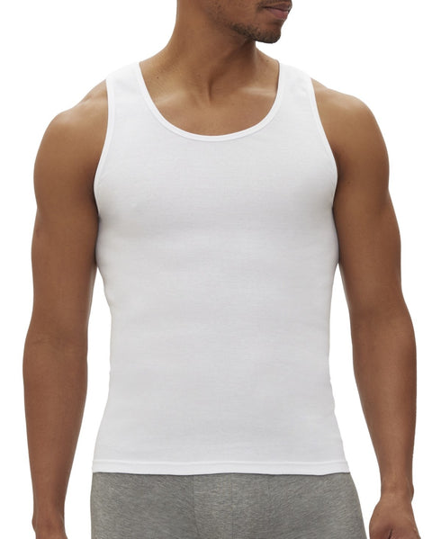 Gap Men Regular Fit 3 Pack Tank Top Shirt XL White Solid