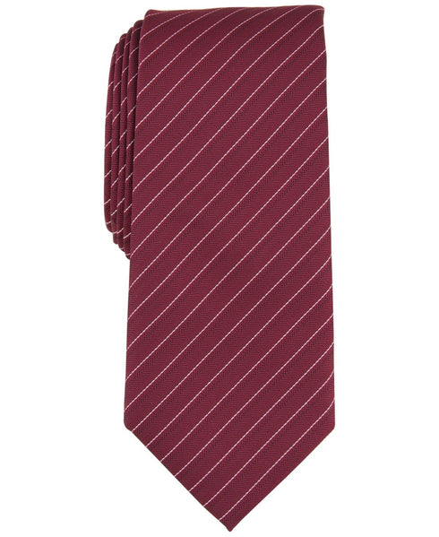 Alfani Men Tie Necktie One Size Red Striped