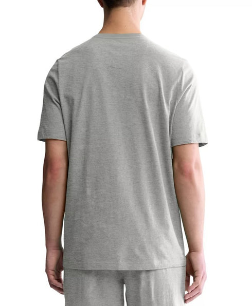 Tommy Hilfiger Men's Short Sleeve Solid Henley Gray L
