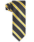 Tayion Collection Men's Black & Gold Stripe Tie Gold