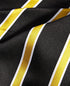 Tayion Collection Men's Black & Gold Stripe Tie Gold