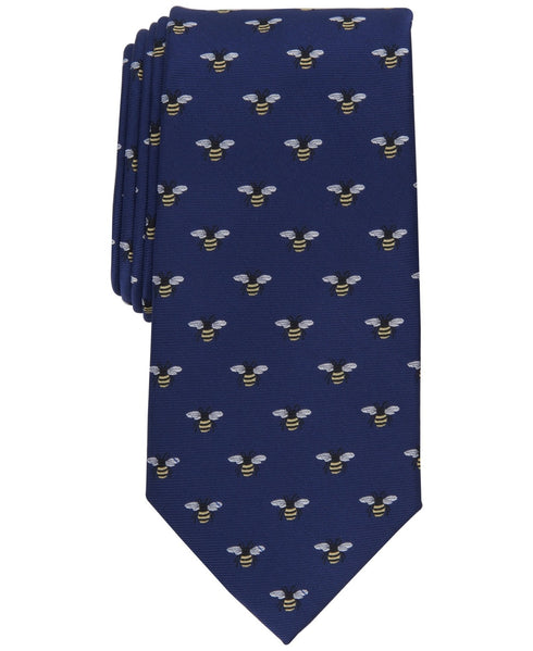 Club Room Men's Classic Bee Neat Tie Navy