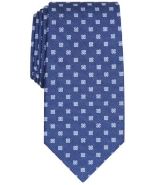 Clubroom Mens Purple Floral Neat Classic Neck Tie Navy One Size