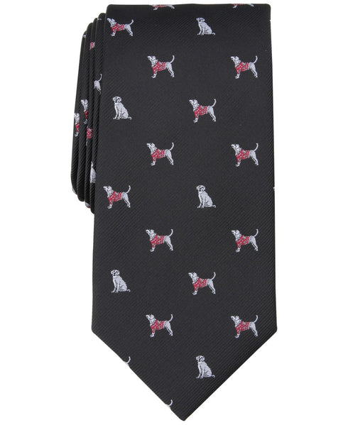 Club Room Men's Sweater Dog Tie Onyx