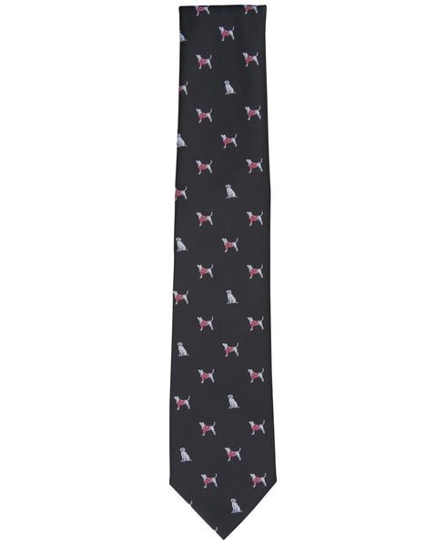 Club Room Men's Sweater Dog Tie Onyx