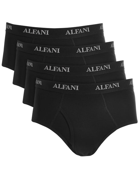 Alfani Men’s 4-Pack Briefs 100% Cotton Tagless XXL Black