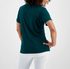 Holiday Lane Women's Deer Celebration Short-Sleeve Top Spruce Night Combo XL