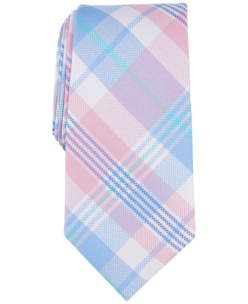 Club Room Men's Austine Plaid Tie Pink
