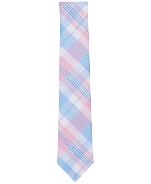 Club Room Men's Austine Plaid Tie Pink