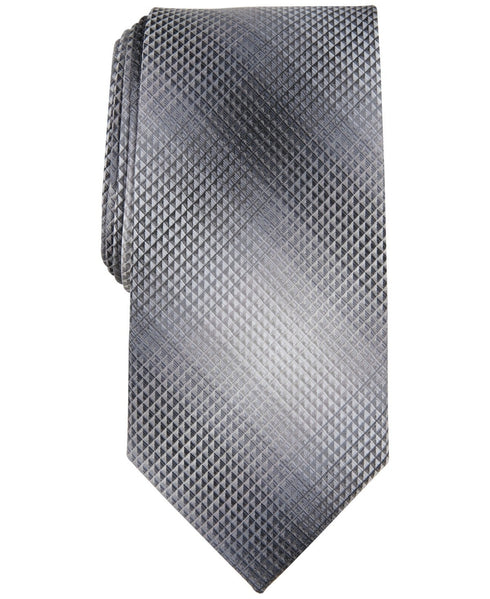 Perry Ellis Men Regular Fit Tie Necktie One Size Black Argyle Diamond