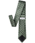 Calvin Klein Double-Rail Designer Necktie Mens One Size Green Grid Silk