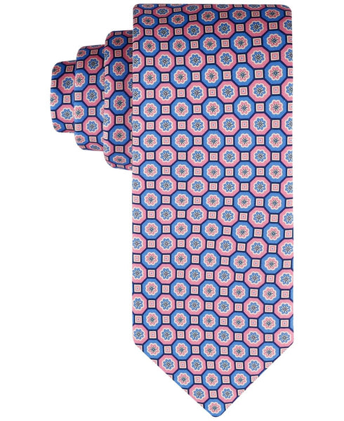 Tommy Hilfiger Men's Floral Medallion Tie Pink