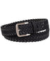 Club Room Men's Faux-Suede Braided Belt Black L 38-40