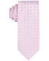 Calvin Klein Men Regular Fit Tie Necktie One Size Pink Hex Dot Medallion