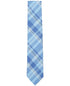 Club Room Mens Tie Necktie One Size Light Blue Warren Plaid