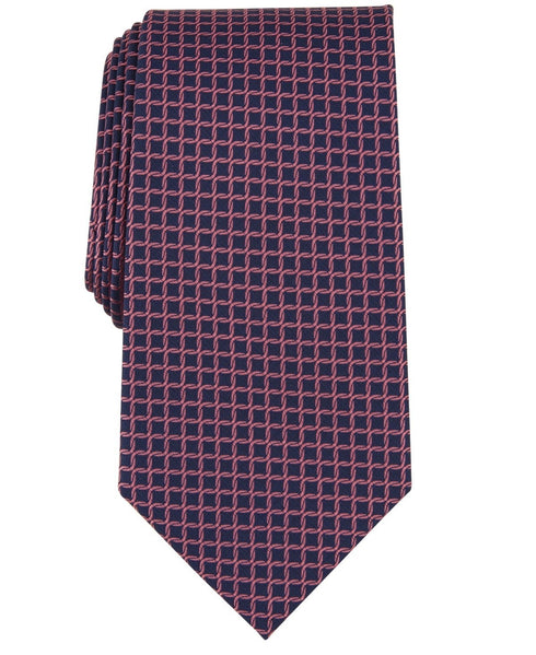 Michael Kors Men's Linked Check Tie Coral