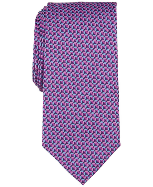 Perry Ellis Men's Haine Mini-Chevron Tie Magenta