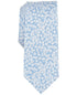 Bar Iii Mens Regular Fit Tie Necktie One Size Light Blue White Floral One Size