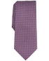 Alfani Men Tie Necktie One Size Pink Geometric
