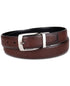 Alfani Men's Reversible Pebble Dress Belt Cognac Black Size L 38-40