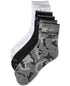 Reebok Men's 3-Pk 1/2 Terry High Quarter Socks Black Grey White