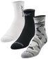 Reebok Men's 3-Pk 1/2 Terry High Quarter Socks Black Grey White