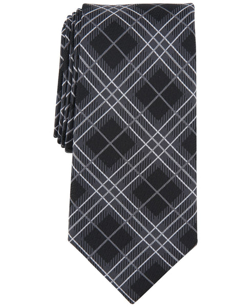 Perry Ellis Men's Sayre Check Tie Black