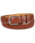Club Room Men's Feather-Edge Double Loop Dress Belt Cognac XL 42-44